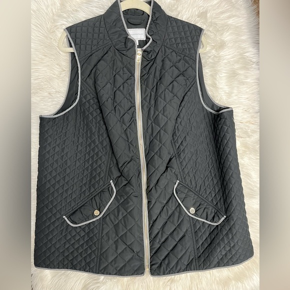 Charter Club Jackets & Blazers - Charter Club Black Vest Size 2X